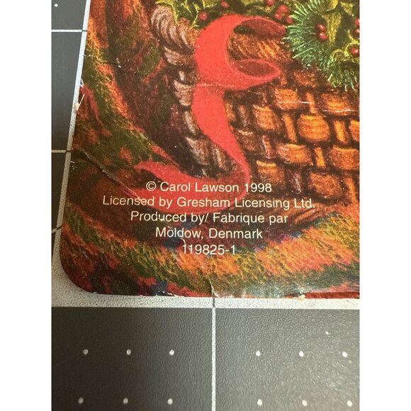 Vintage 1998 Carol Lawson Advent Calendar Teddy Bear Christmas Kitchen Scene Mol - Picture 2 of 9